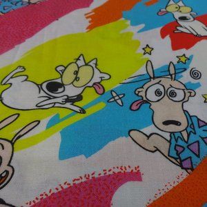 Fun "ROCKO & SPUNKY" Handmade Cotton Pillowcase